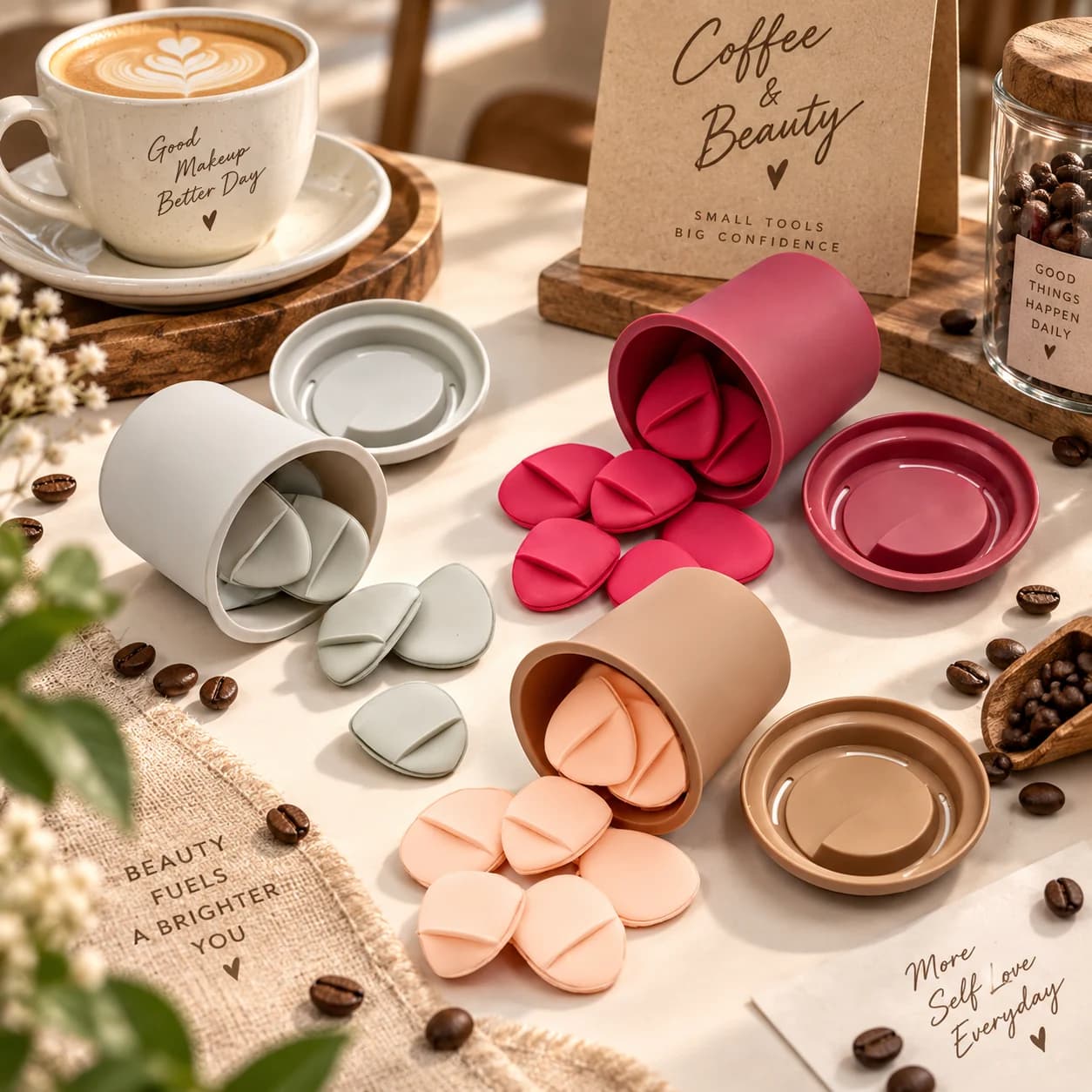 Custom cosmetic tools and packaging for a private label project