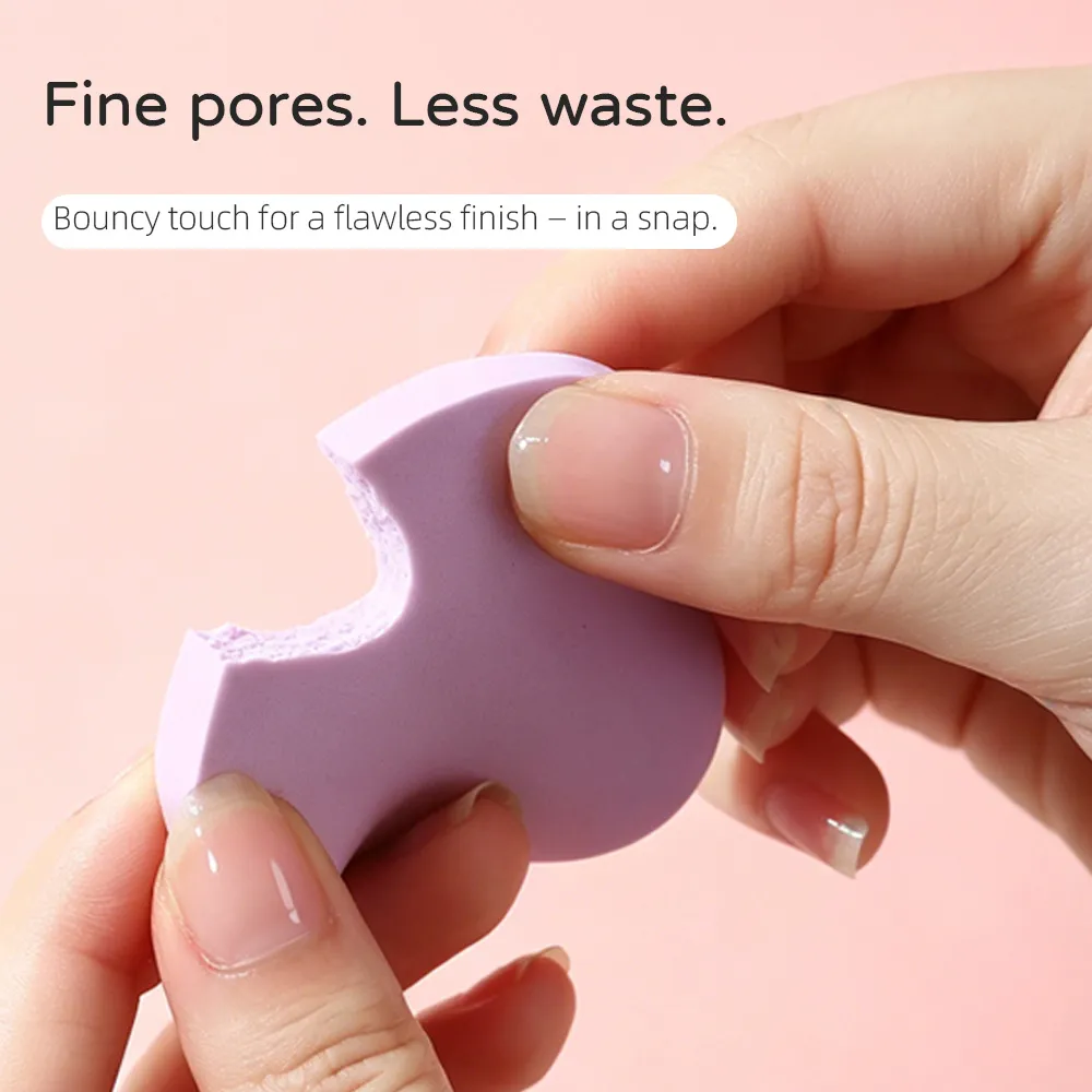 4Pcs Colorful Round Makeup Sponge Puff Set detail image 1
