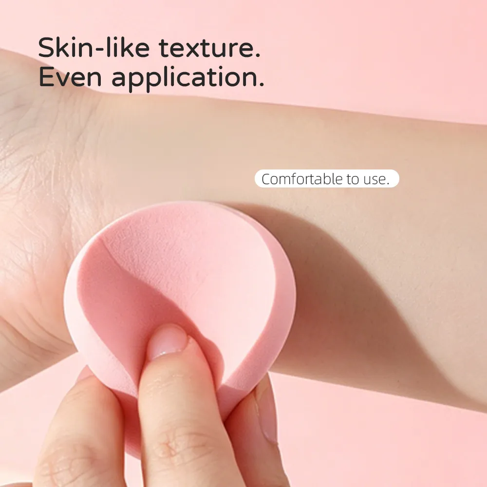 4Pcs Colorful Round Makeup Sponge Puff Set detail image 2