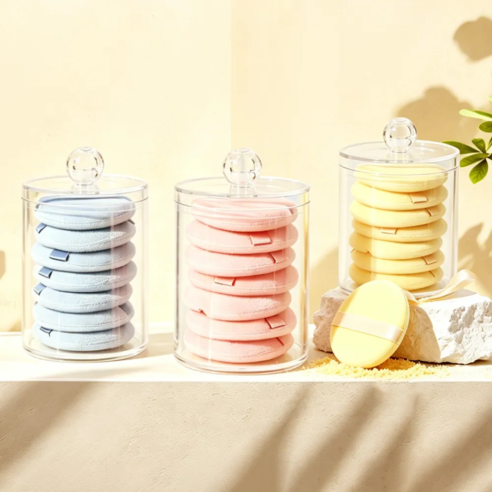 7pcs Round Loose Powder Puff