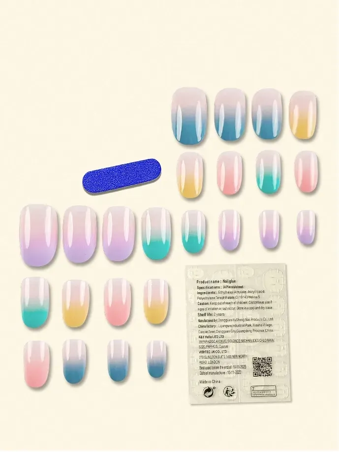 24PCS Pink Gradient Press product image