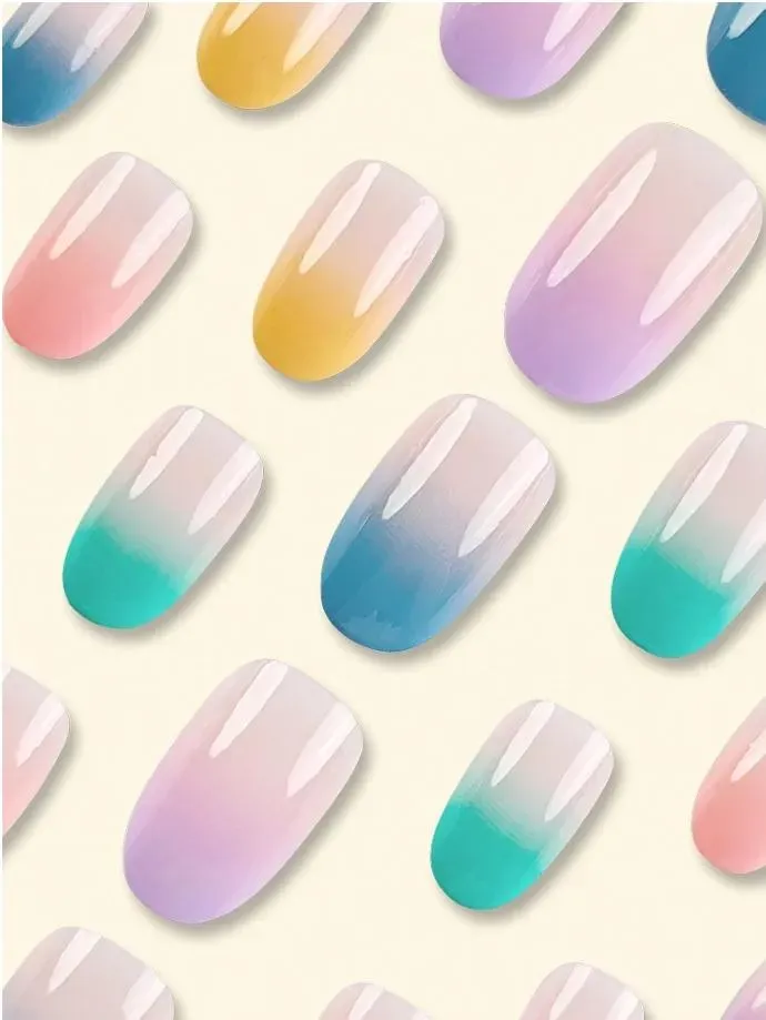 24PCS Pink Gradient Press detail image 3