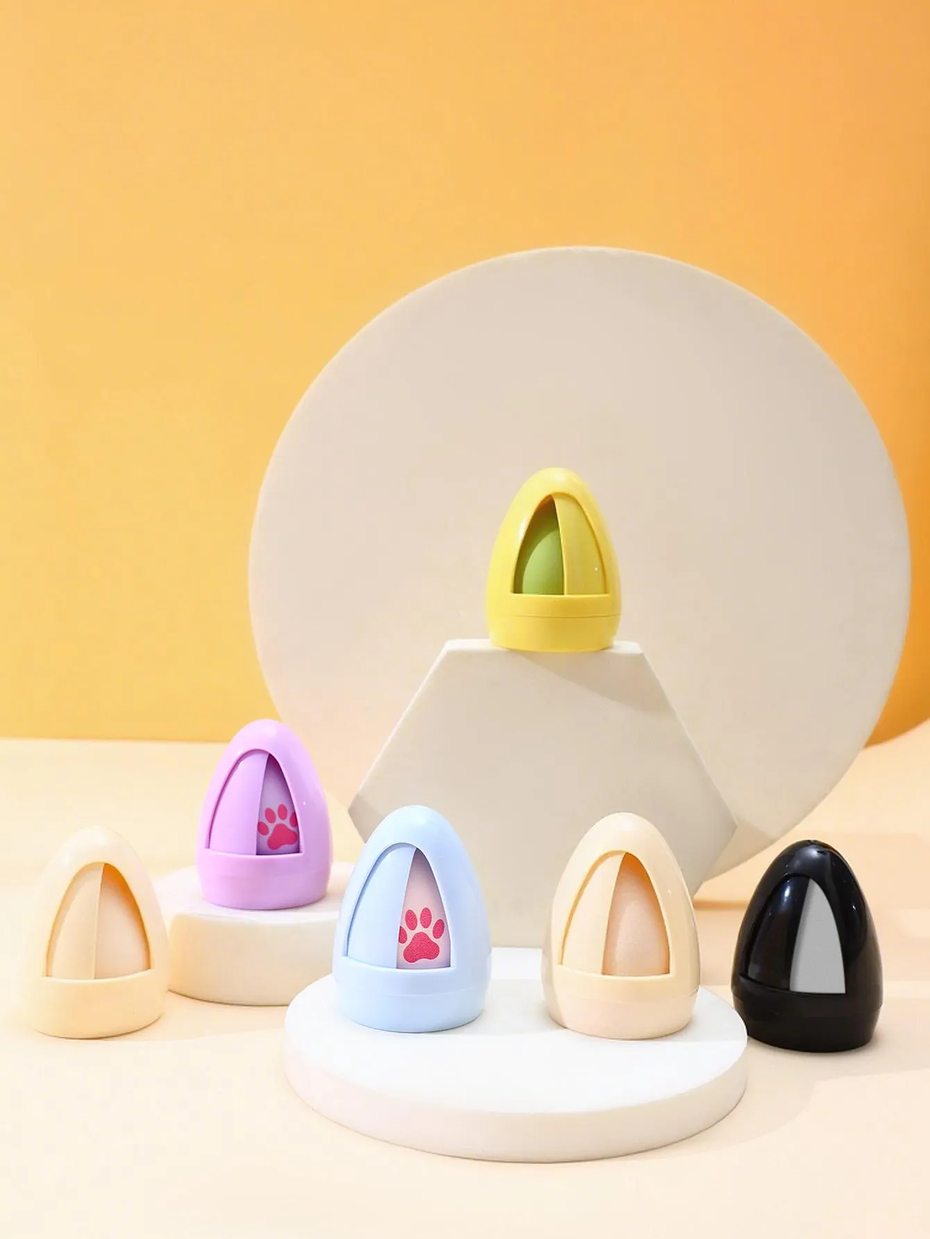 1PC Cat Paw Design Makeup Sponge with UFO Travel Case detail image 2