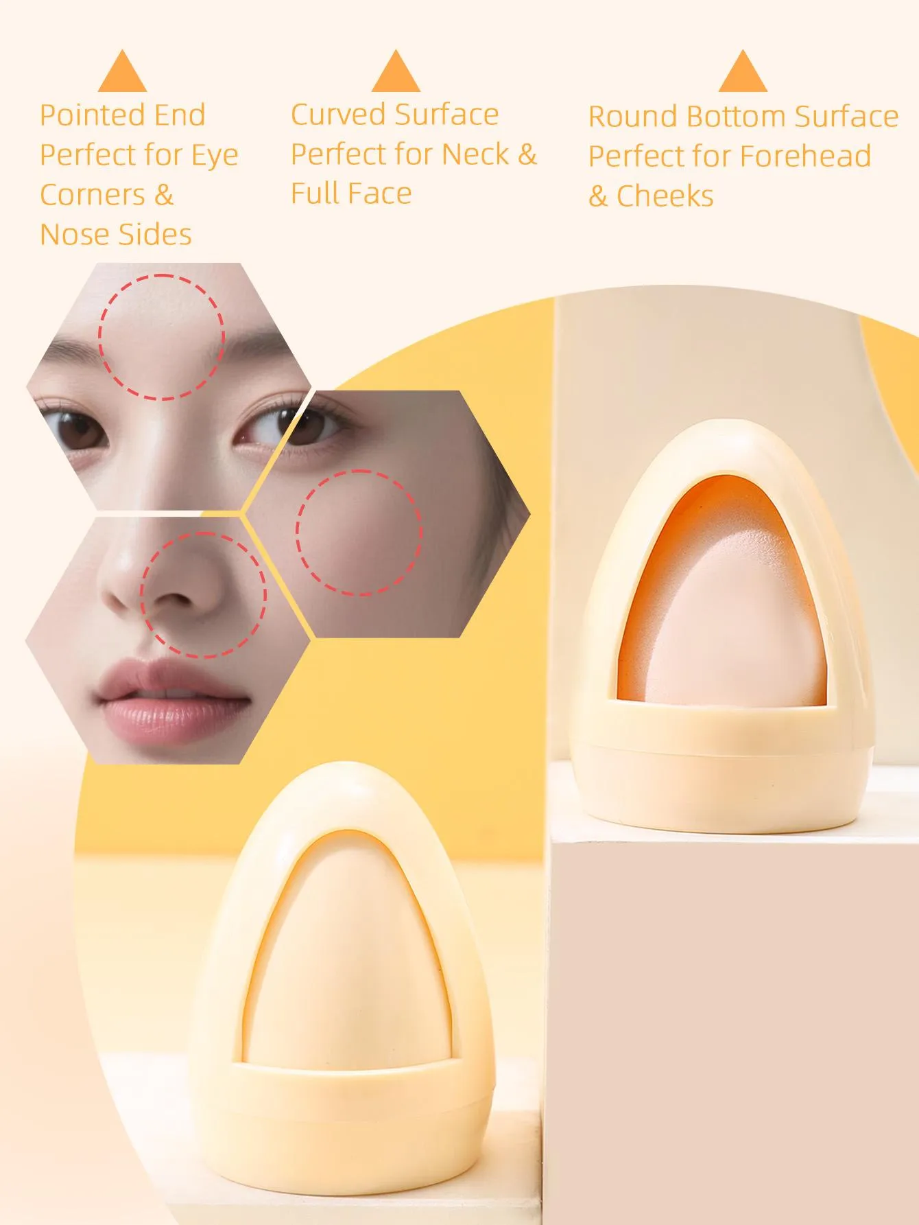 1PC Cat Paw Design Makeup Sponge with UFO Travel Case detail image 6