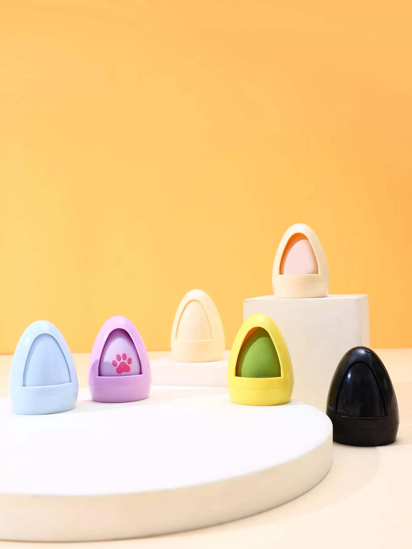 1PC Cat Paw Design Makeup Sponge with UFO Travel Case detail image 9