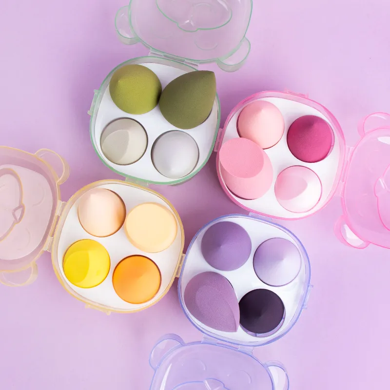 4Pcs Makeup Sponge Set, Latex Free Beauty Sponge
