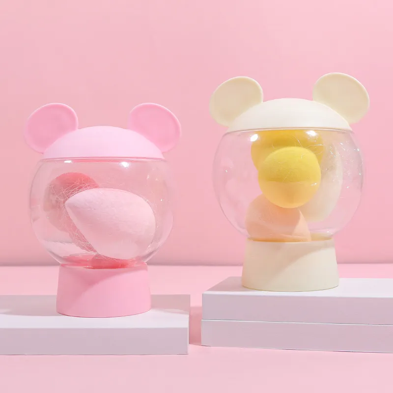 makeup sponge with bear box
