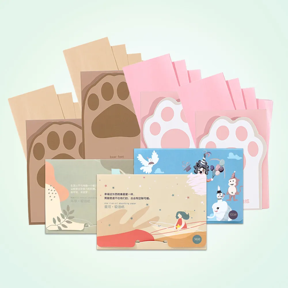 500/300/100 Sheets Oil Absorbing sheets for Face