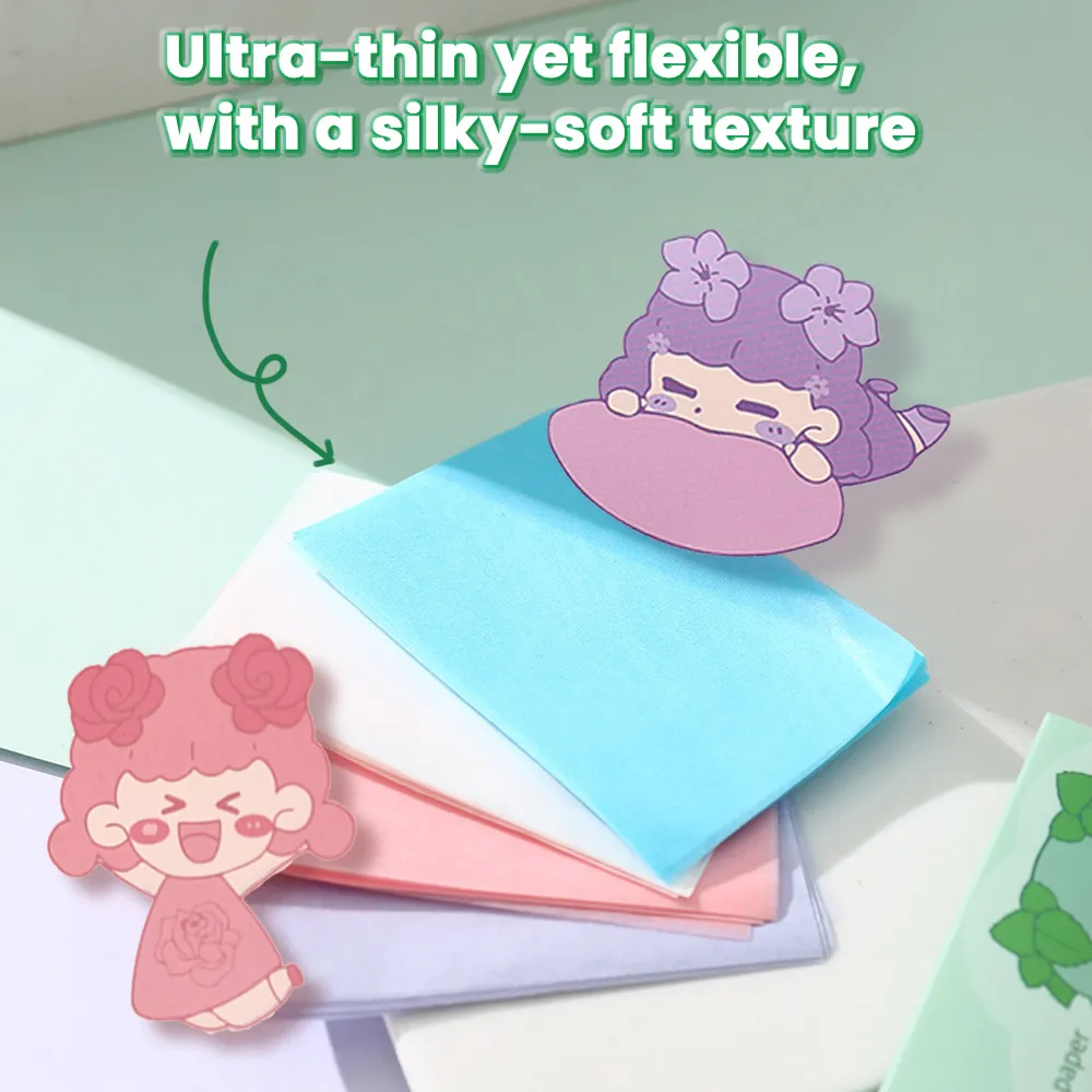 Oil Blotting Paper For Face – Portable Oil Absorbing Sheets For Oily Skin, Shine detail image 3