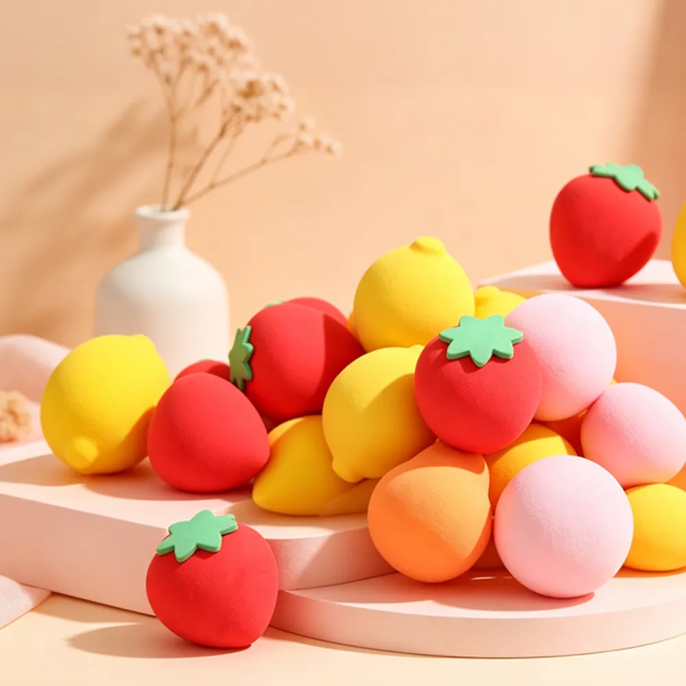 6Pcs Fruit Series Makeup Sponge