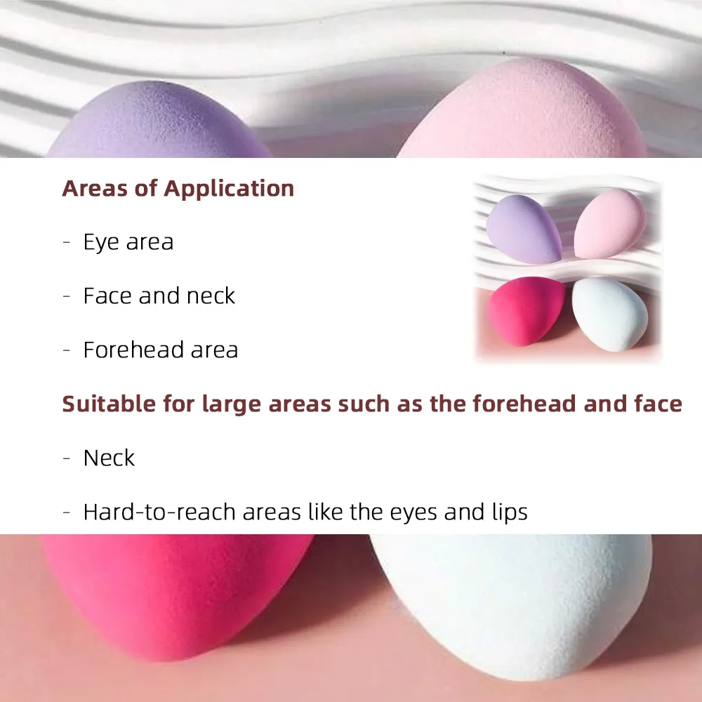4pcs Multicolor Makeup Sponge Set detail image 5