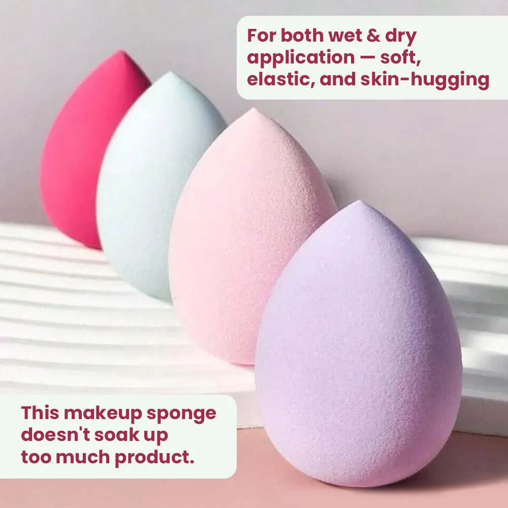 4pcs Multicolor Makeup Sponge Set detail image 7