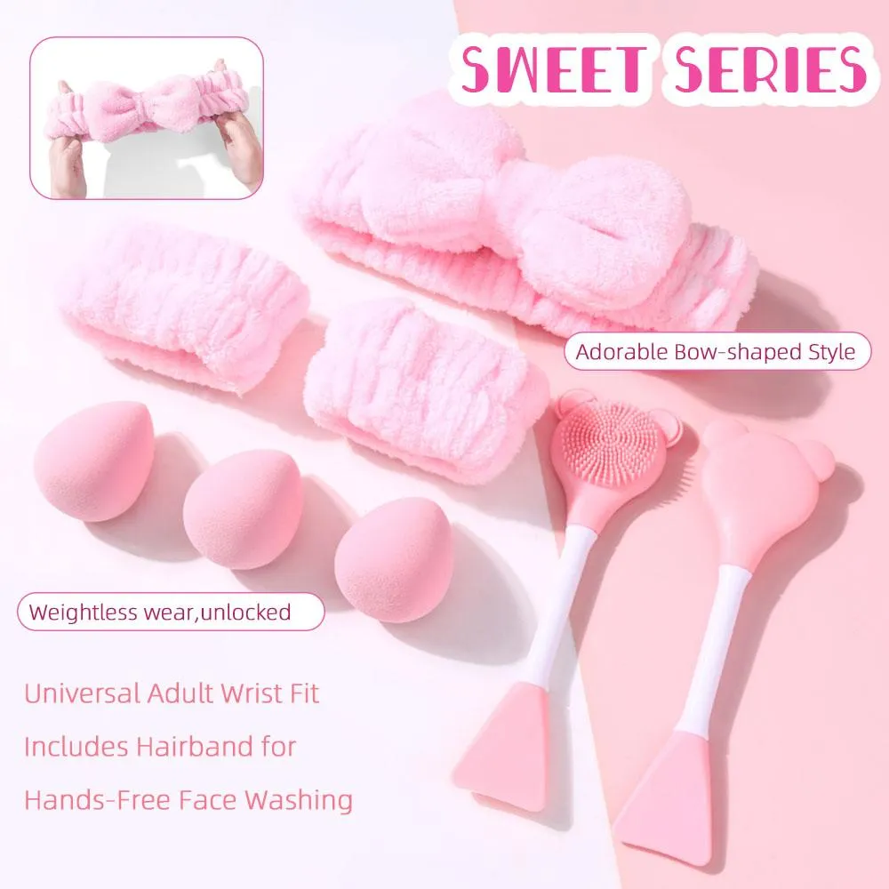 8PCS Pink Beauty Tools Kit detail image 2