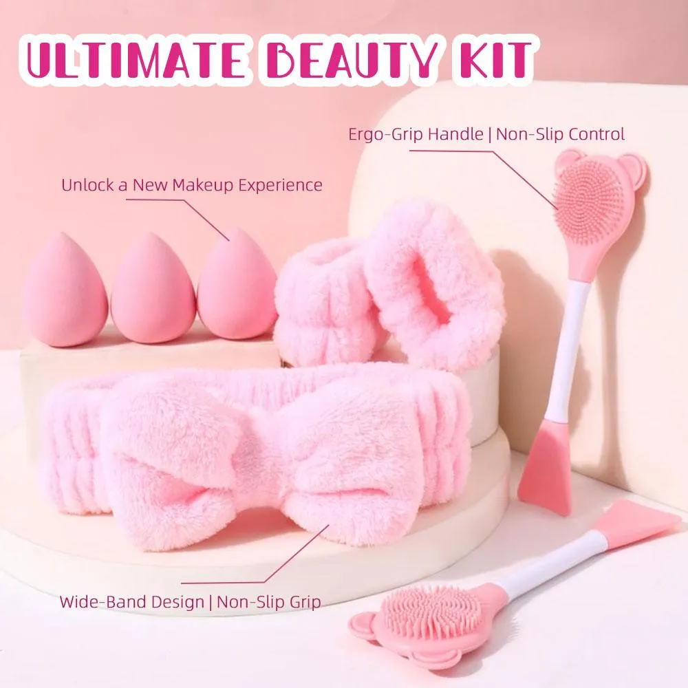 8PCS Pink Beauty Tools Kit detail image 4