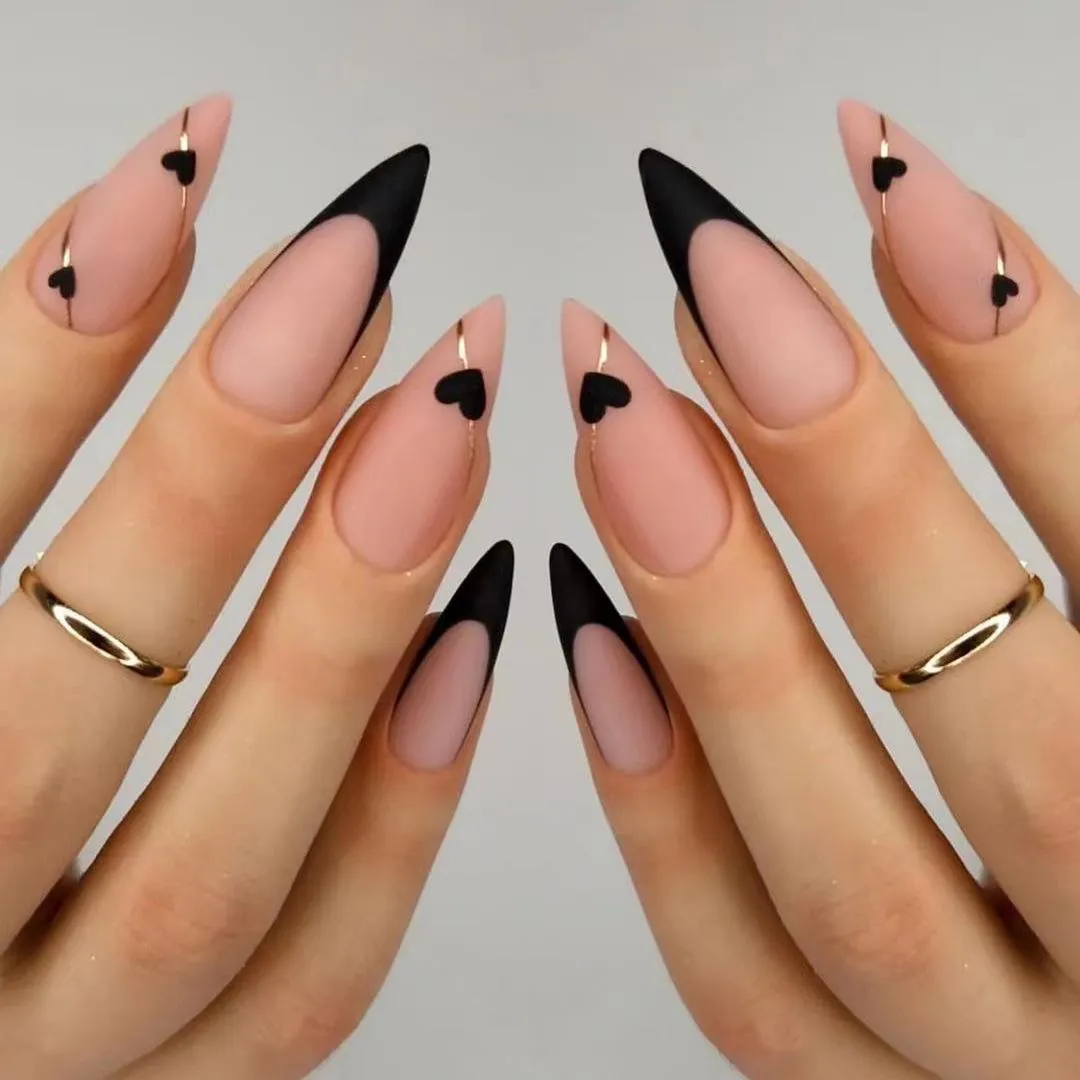 24PCS Black French Tip Press detail image