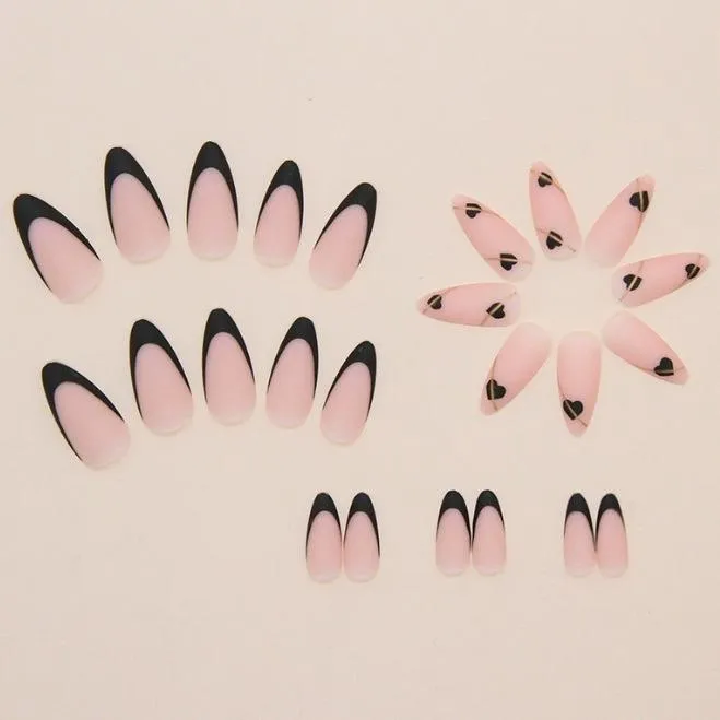 24PCS Black French Tip Press detail image