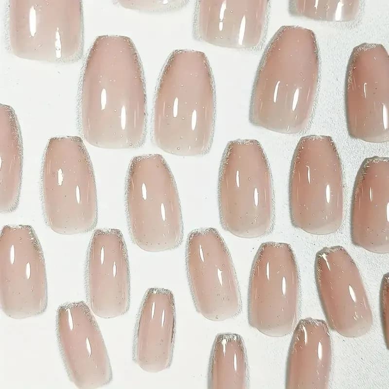 24pcs Glossy Short Ballerina Press