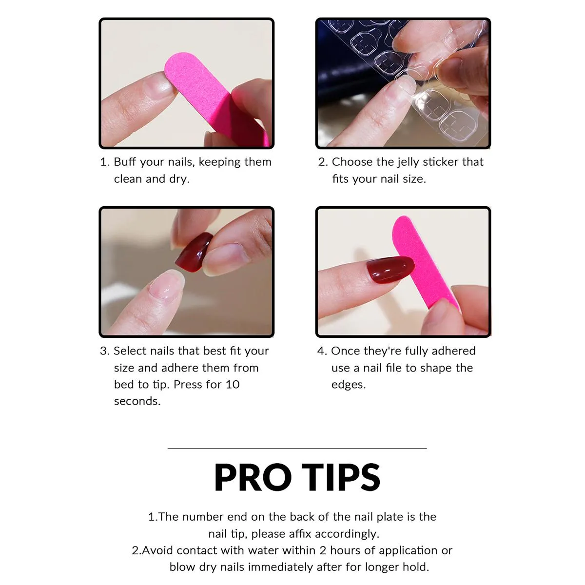 24pcs Glossy Short Ballerina Press detail image 5