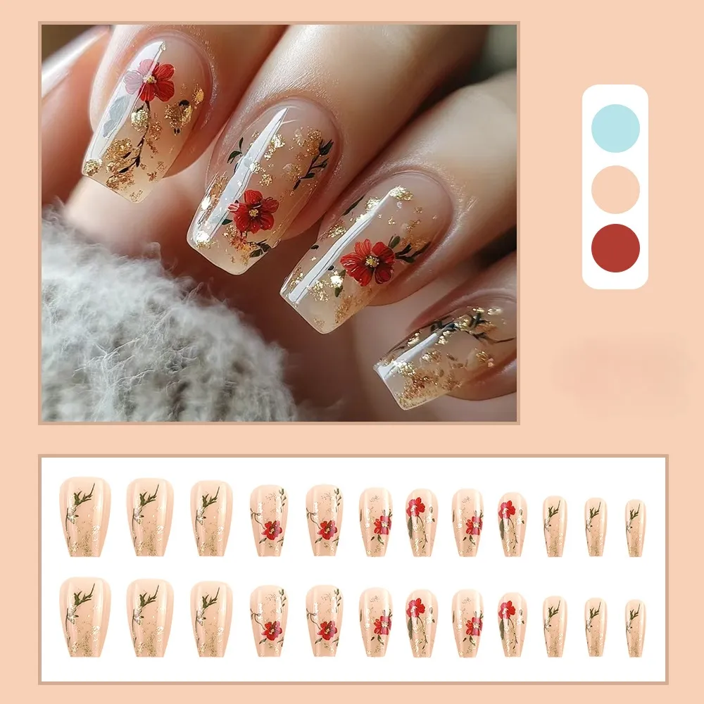 24pcs Glossy Medium Ballet Press