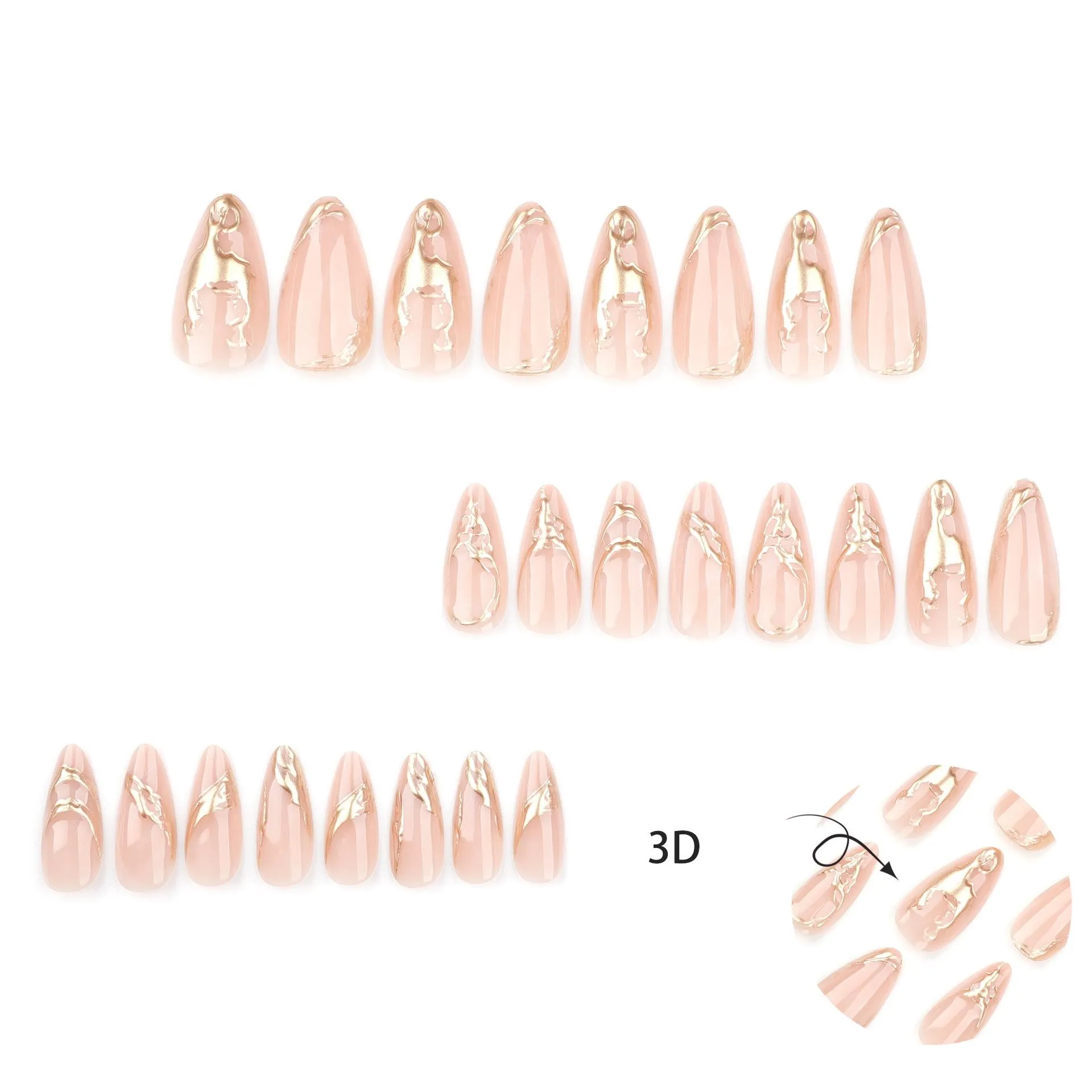 24pcs Medium Almond Press detail image