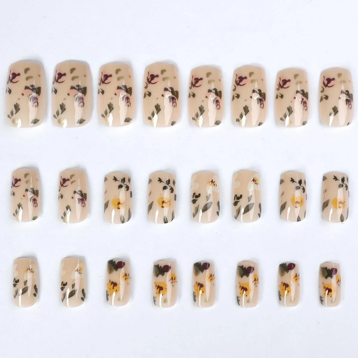 24pcs Short Square Press detail image