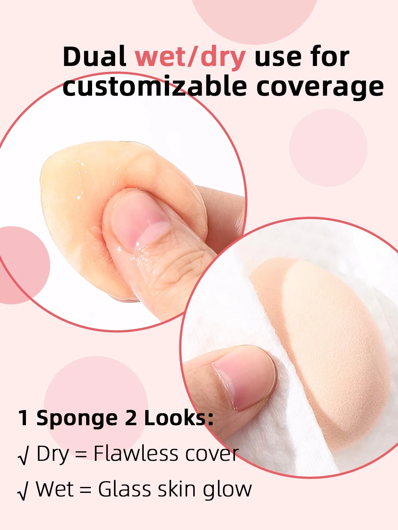 50pcs Finger Puff Makeup Tool for Facial Concealer Air Cushion and Foundation detail image 4