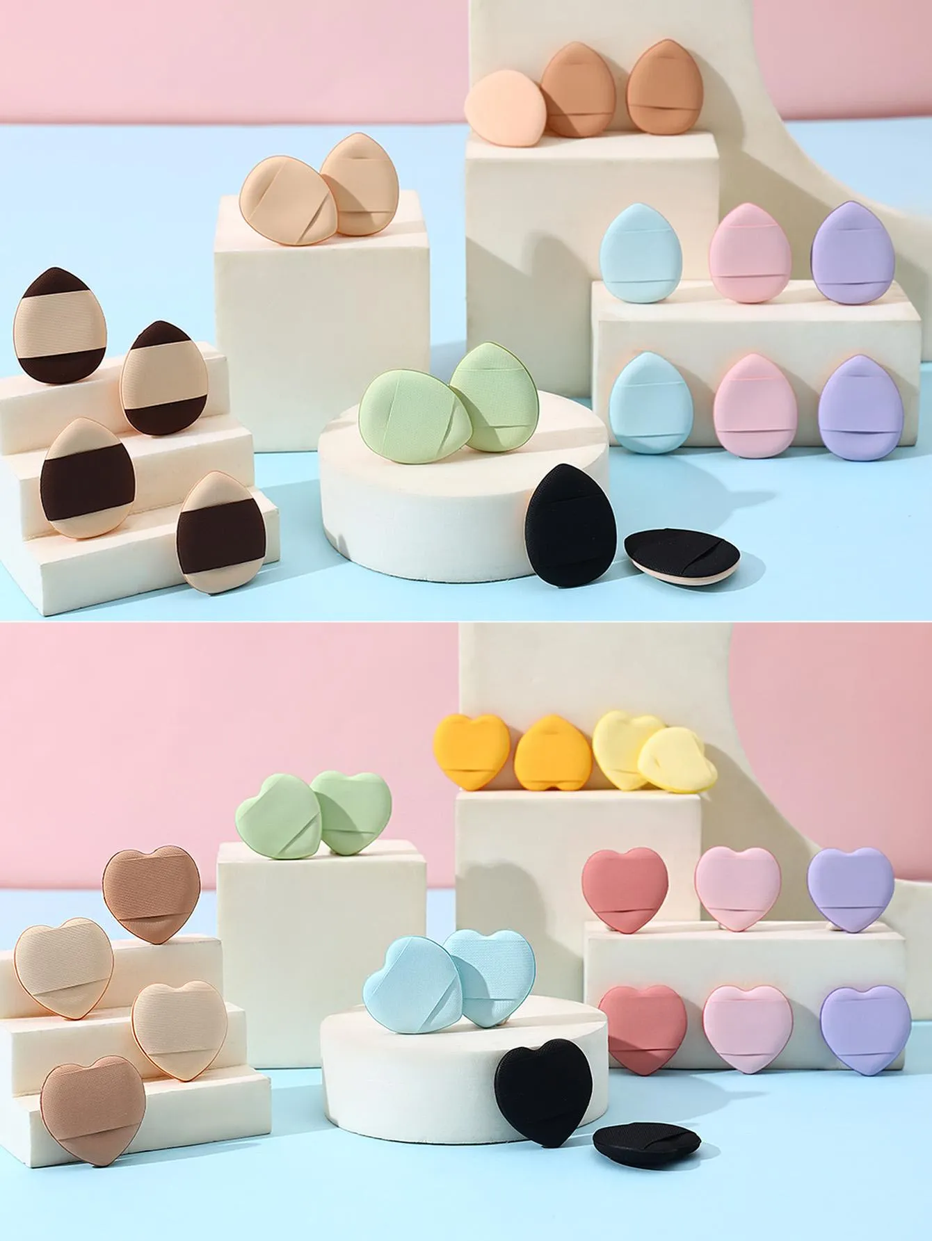 50pcs Finger Puff Makeup Tool for Facial Concealer Air Cushion and Foundation detail image 6