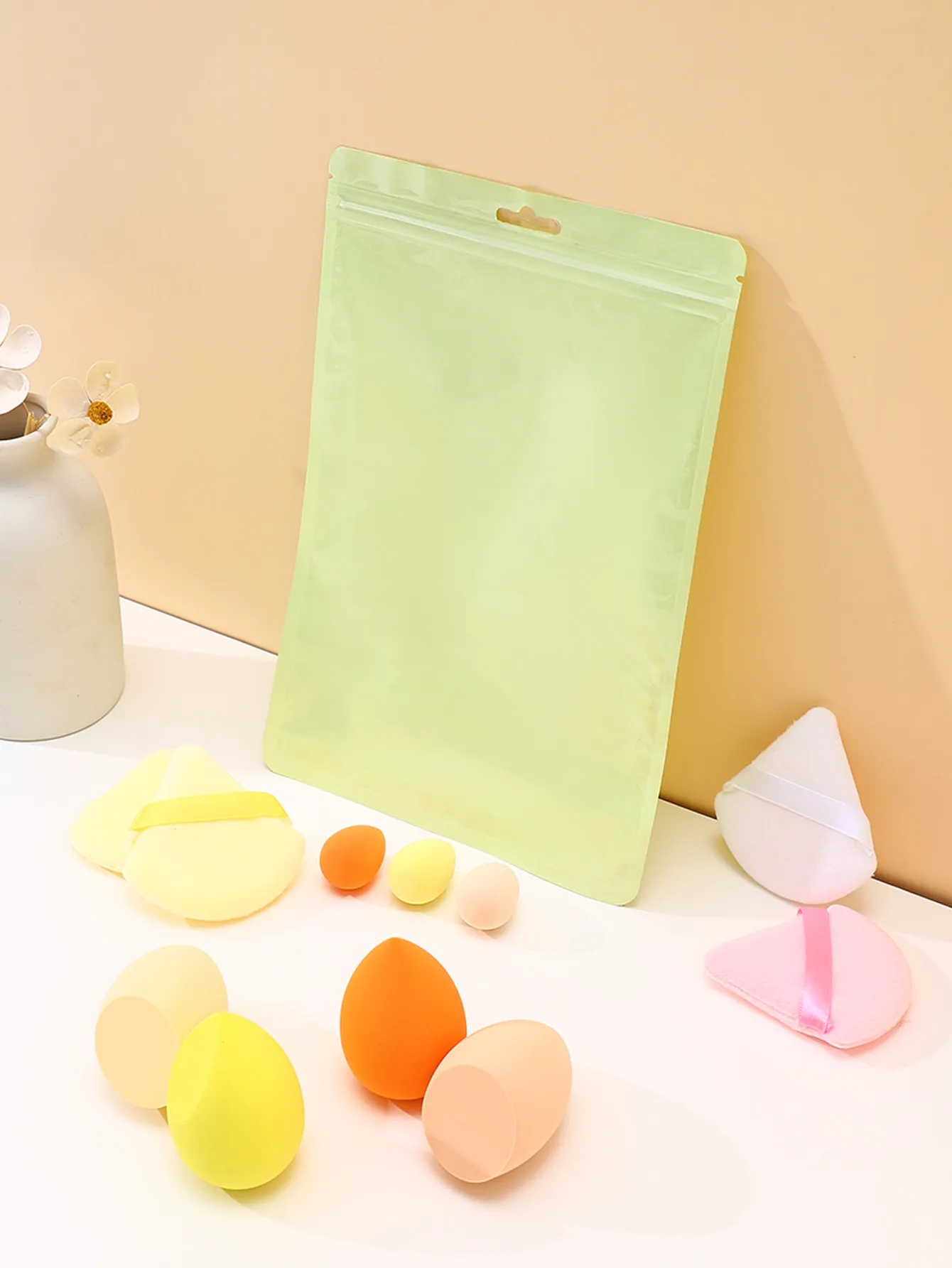 11pcs Makeup Sponge & Puff Set, Includes Large & Mini Sponges detail image 1