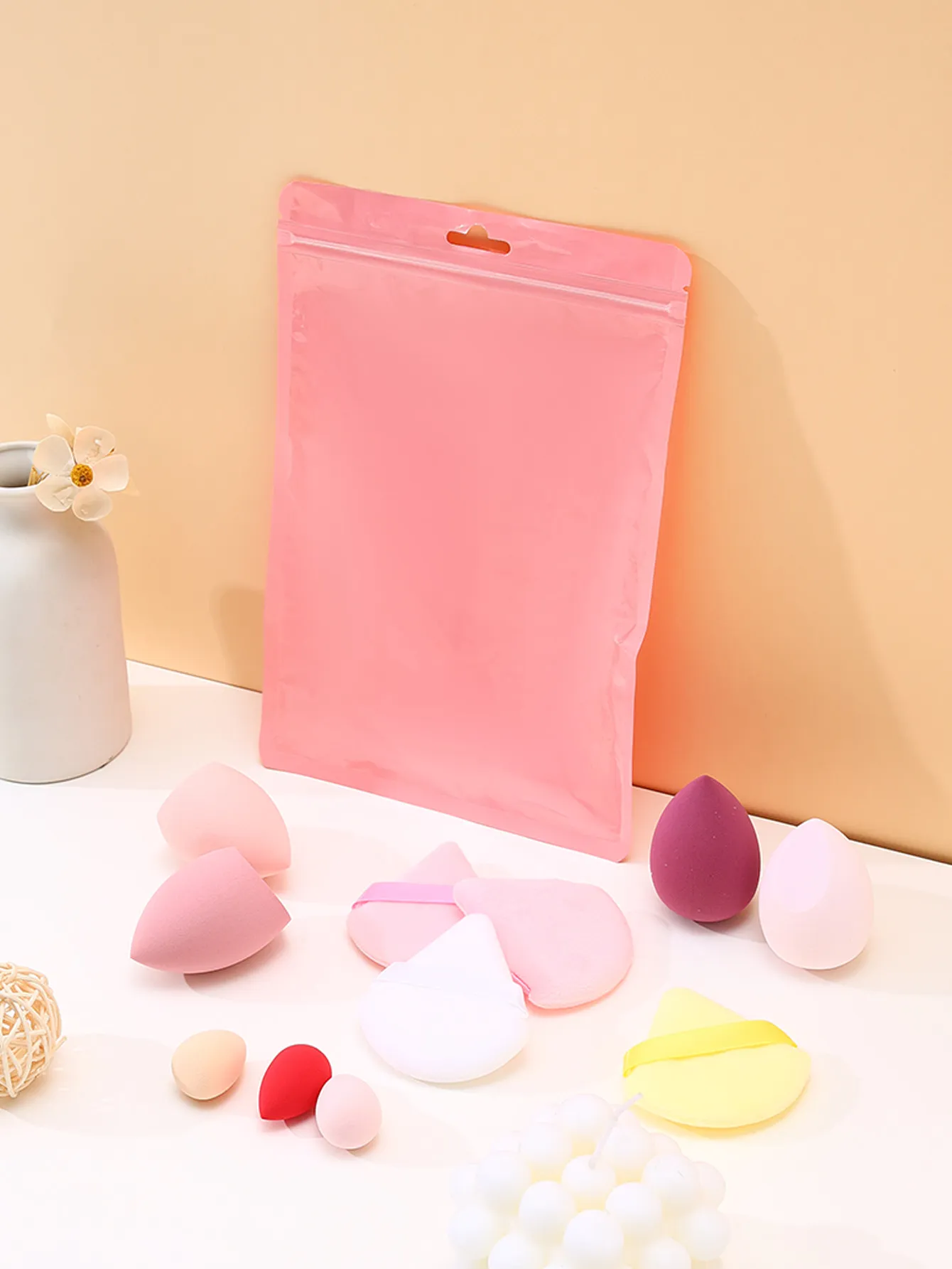 11pcs Makeup Sponge & Puff Set, Includes Large & Mini Sponges detail image 2