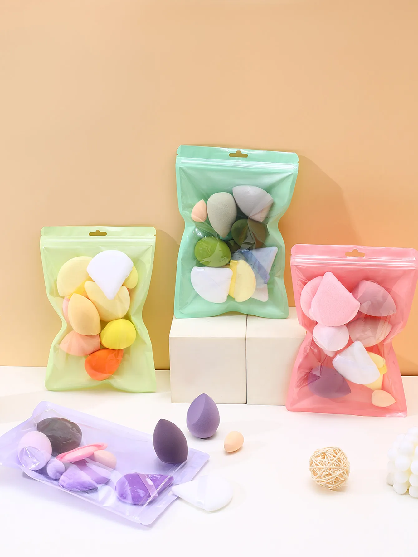 11pcs Makeup Sponge & Puff Set, Includes Large & Mini Sponges detail image 4