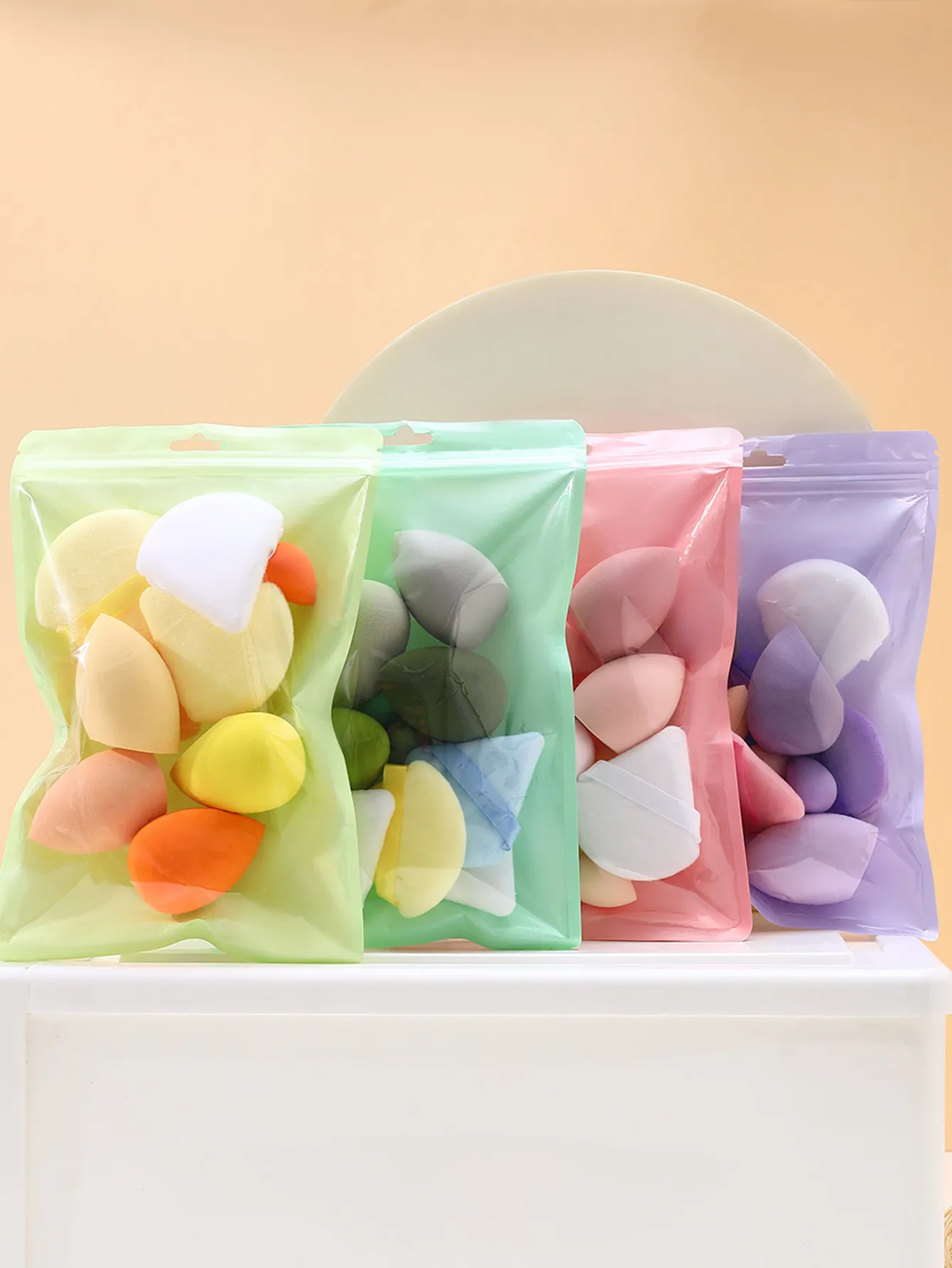 11pcs Makeup Sponge & Puff Set, Includes Large & Mini Sponges detail image 5